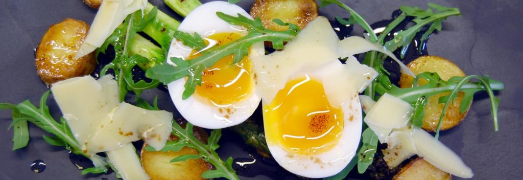 Salad of Jersey Royals and Duck Egg